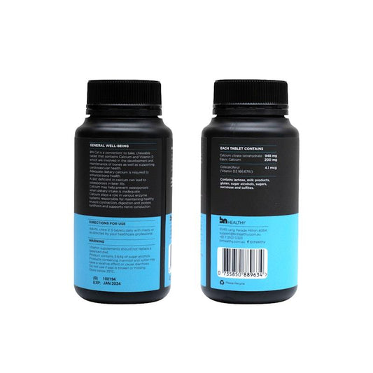 BN Healthy Cal - 200mg Calcium Citrate 90 Tablets - Support Your Bone Health