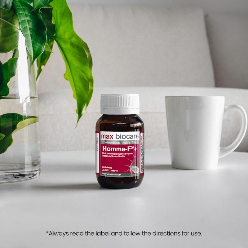 Max Biocare Homme-F+ 60 Tablets - Natural Male Health Support