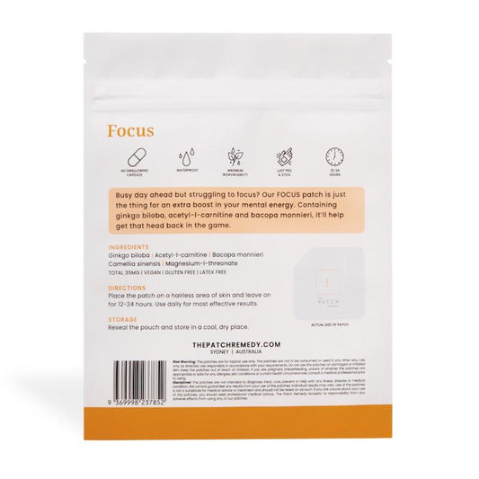 The Patch Remedy Focus Patches 30 Patches - Boost Mental Clarity