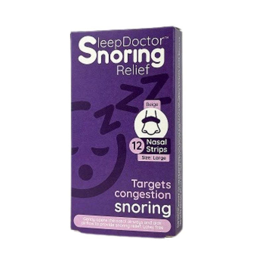 Sleep Doctor Nasal Strips Large 12 Strips - Breathe Easy for Snoring Relief-Auzzi Store