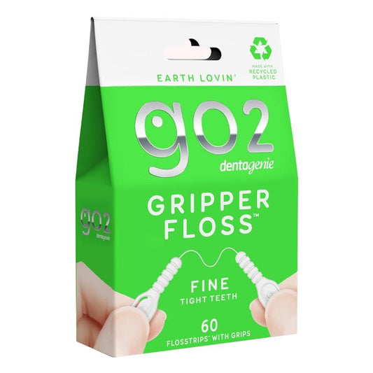 GO2 Dentagenie Gripper Fine Flosstrips with Grips - 60pk – view 2 - Auzzistore