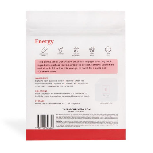 The Patch Remedy Energy Patches - 30 Count for Natural Energy Boost