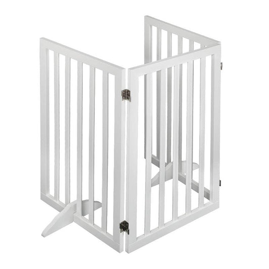PaWz Wooden Pet Gate Dog Fence - 3 Panel Large – view 2