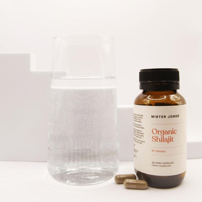 Mister Jones Organic Shilajit 60 Hard Capsules - Natural Testosterone Booster-Auzzi Store