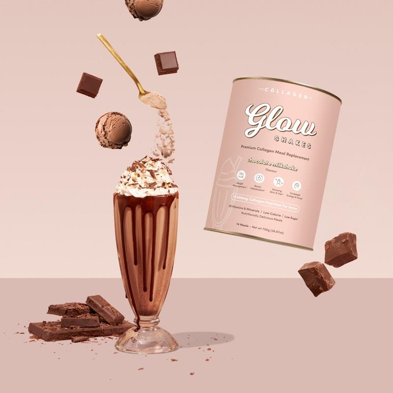 The Collagen Co Chocolate Milkshake Collagen Meal Replacement 756g - Indulgent Wellness Shake