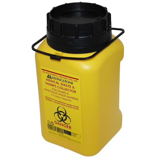 Livingstone Needles Sharps Waste Collector - 1 Unit