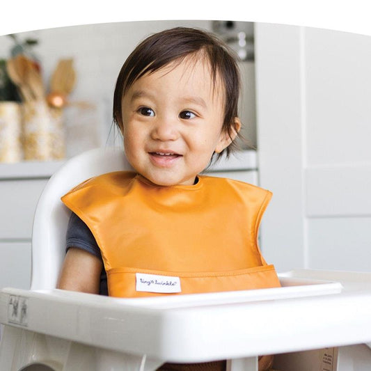 Tiny Twinkle - Mess-Proof Easy Bib - Solid Girl Set of 3 for Ages 6-24 Months