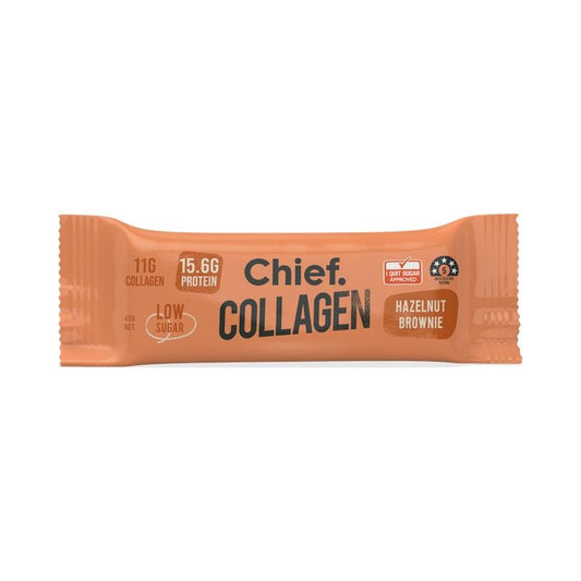 Chief Collagen Protein Bar - Hazelnut Brownie 12 Pack - Chocolatey Delight-Auzzi Store