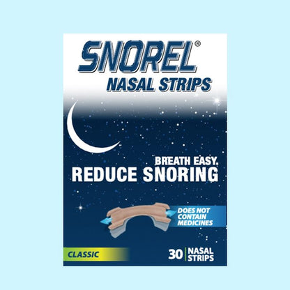 Snorel Snore Reducing Nasal Strips - 30 Strips for Better Sleep