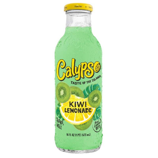 Calypso 473mL Kiwi Lemonade 12-Pack - Refreshingly Authentic - Auzzistore