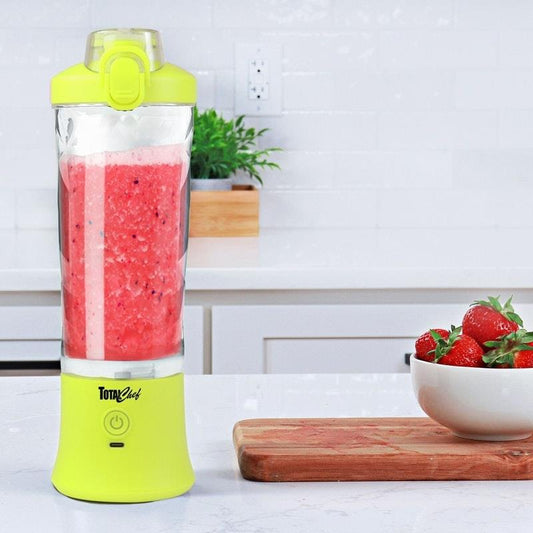 Total Chef Portable Blender, 600 ml - Yellow-Auzzi Store