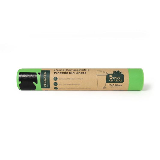 Ecopack 240L Compostable Wheelie Bin Bags - Bundle of 3 Rolls/15 Bags-Auzzi Store