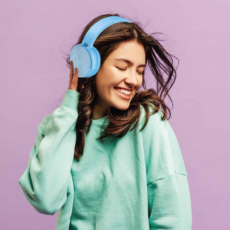 Laser Wireless Foldable Headphones - Blue-Auzzi Store