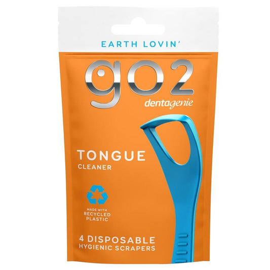 GO2 Dentagenie Tongue Cleaner Travel Pack - 4 x 3 Multipack - Auzzistore