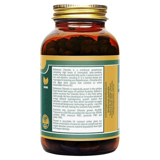 BioGenesis Australian Organic Chlorella 300 Tablets - Nutrient-Rich Supplement - Auzzistore