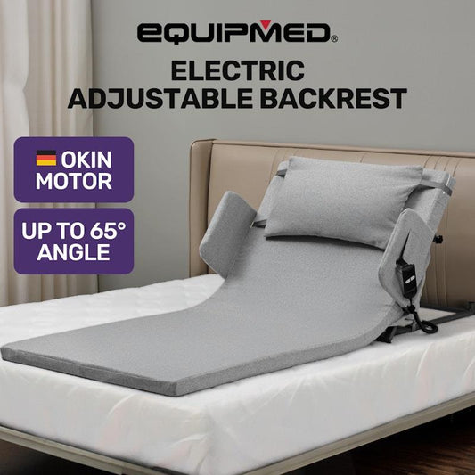 Equipmed Electric Adjustable Backrest - Full Length Grey