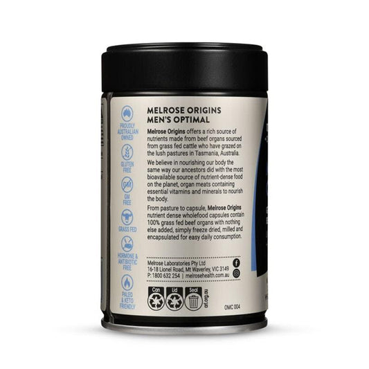 Melrose Origins Men's Optimal Organ Support 120 Capsules – Grass-Fed Liver, Heart & Testicles – view 2