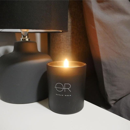 Ocean Road Black Home Soy Candle 380g - Invigorating Scented Ambience-Auzzi Store