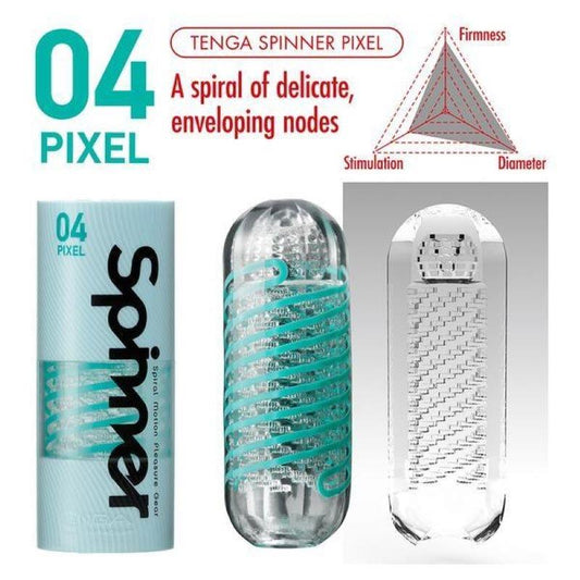 Tenga Spinner 04 PIXEL 1pc - Innovative Male Masturbation Sleeve - Auzzistore