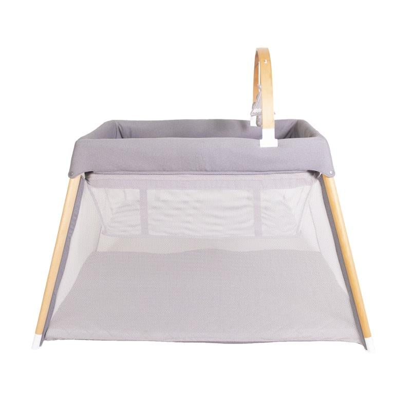 Bebecare Zuri Timber Travel Cot Natural - Safe & Stylish