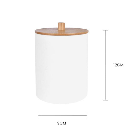 Clevinger Bamboo Lid Cotton Swab Canister - 1 Piece