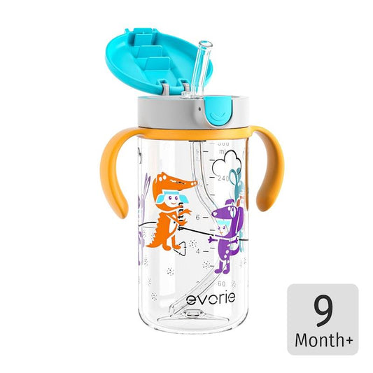 Evorie Tritan Kids Straw Water Bottle Mug 300mL - Imaginations Design-Auzzi Store