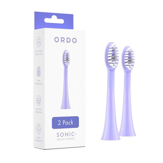 ORDO Sonic+ Toothbrush & 2 Brush Head Bundle - Pearl Violet