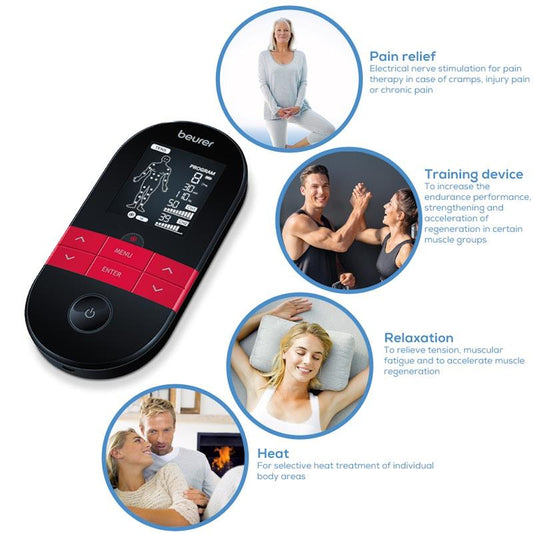 Beurer EM59 Digital TENS/EMS Device with Heat Function - 1 Unit-Auzzi Store