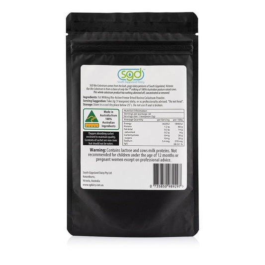 South Gippsland Dairy Australian Bio Colostrum Powder 60g – view 2