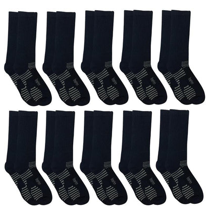 Benefeet 10 Pairs of Men's Bamboo Comfort Socks - Black Size 11-14-Auzzi Store