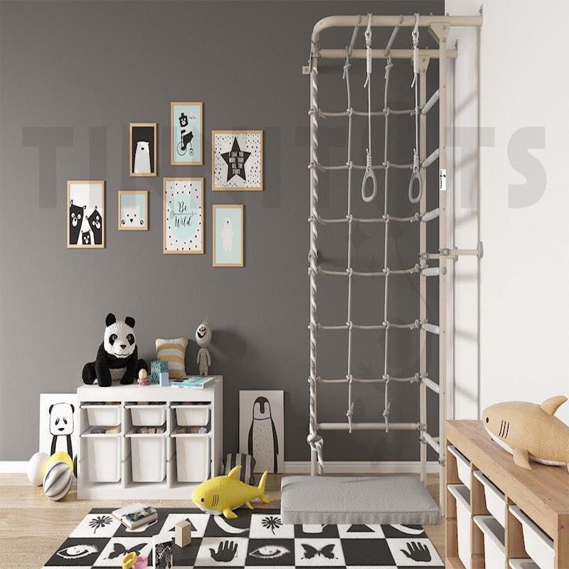 Tinnitots Swedish Corner Wallbars - S4 White Grey