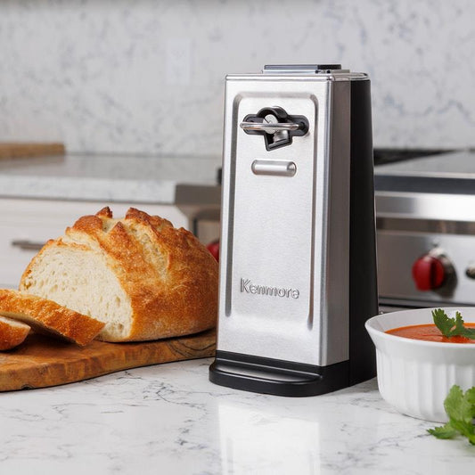 Kenmore Smooth Edge Automatic Can Opener - Black/Stainless Steel-Auzzi Store