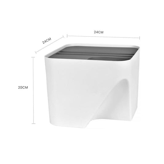 Clevinger 2pc Stackable Plastic Kitchen Trash Bin - 12L & 18L-Auzzi Store