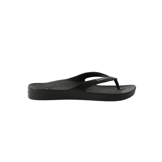 Comfort-Enhanced Arch Support Thongs - Black Men's US 10