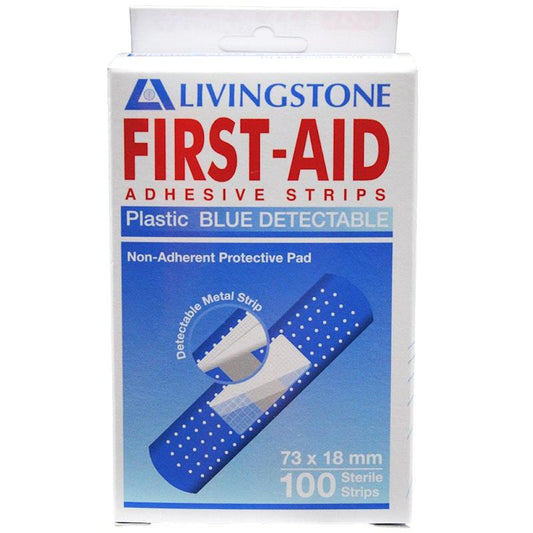 Livingstone X-Ray Detectable Waterproof Adhesive Strips - 100 Pieces - Auzzistore