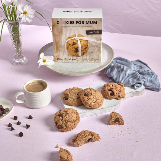 Milky Goodness Dark Chocolate Chip Lactation Cookies 12 Pack - Satisfy Your Cravings - Auzzistore