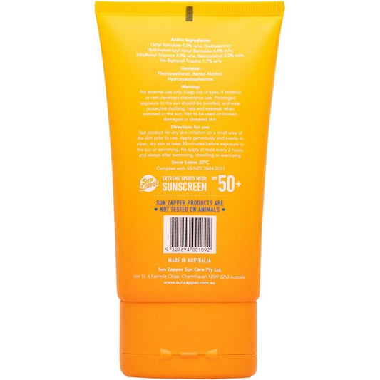 SUN ZAPPER Extreme Sports Mesh Sunscreen SPF 50+ - 90ml