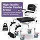 Equipmed Rolling Commode Shower Chair with Wheels - Black – view 2 - Auzzistore