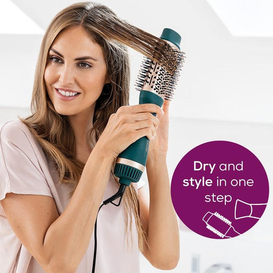 Beurer HC45OCEAN 2-in-1 Volumising Hair Dryer Brush - 1 Unit - Auzzistore