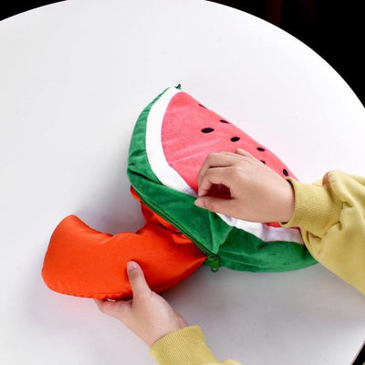 Lazy Dayz Two-Way Reversible Microfibre Travel Pillow - Watermelon