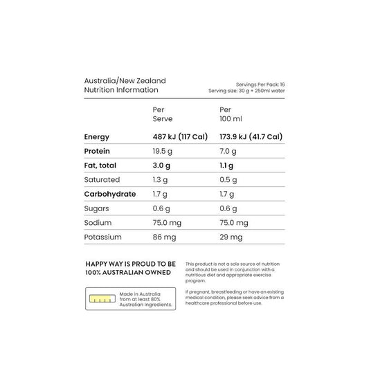 Happy Way Double Choc Chip Vegan Protein Powder - 500g-Auzzi Store