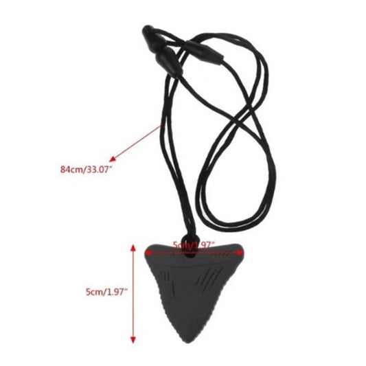 Sensory Safari Shark Tooth Sensory Necklace - Black