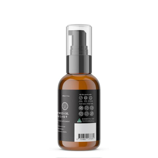 Essential Dog 100% Raw Hemp Seed Oil for Dogs - 4x100ml