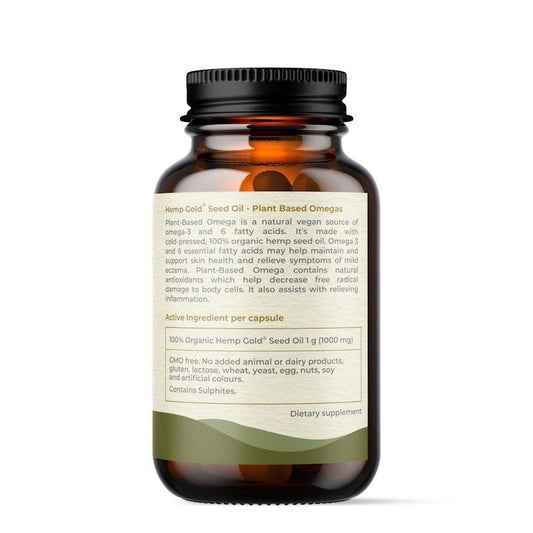 Hemp Foods Australia Plant-Based Omega Capsules - 60 Caps Twin Pack