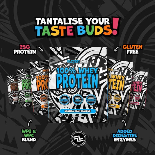 Faction Labs 100% Whey Protein - 30 Serves Vanilla Bean-Auzzi Store
