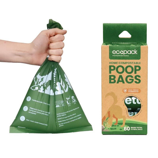 Ecopack Compostable Dog Poop Bags - Bundle of 4 Boxes/240 Bags-Auzzi Store