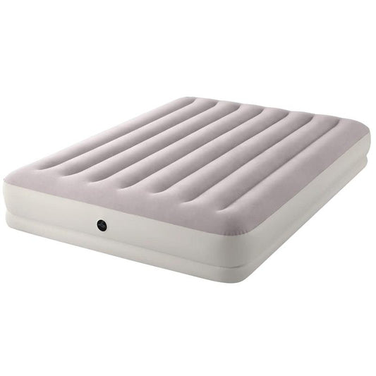Intex Dura-Beam Prestige Mid-Rise Inflatable Airbed with FastFill USB Pump - Cream Queen-Auzzi Store