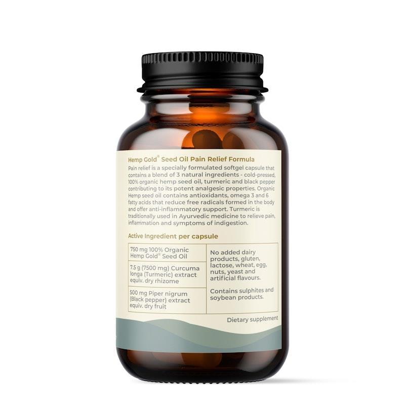 Hemp Foods Australia Pain Relief Capsules - 60 Caps Twin Pack