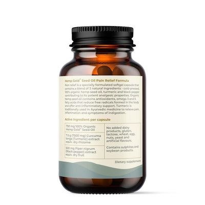Hemp Foods Australia Pain Relief Capsules - 60 Caps Twin Pack