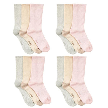 Jack of All Trades 12 Pairs of Women's Top to Toe Comfort Socks - Marle Size 5-10-Auzzi Store